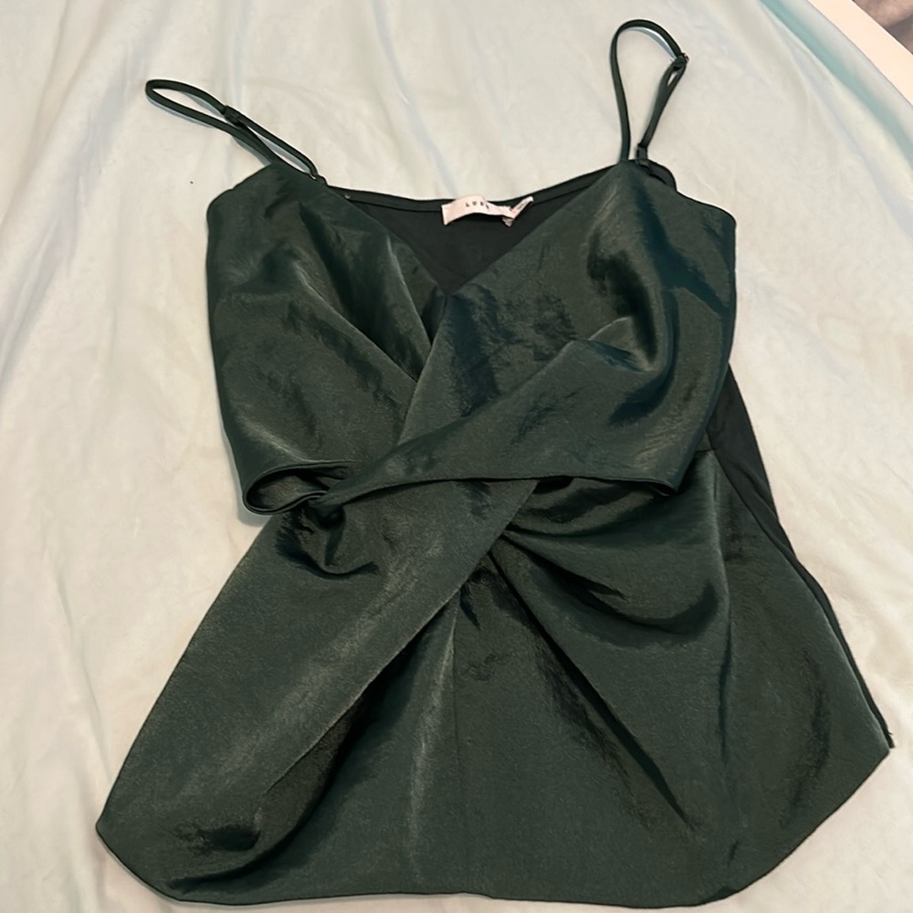 Lusa green satin Woman’s blouse